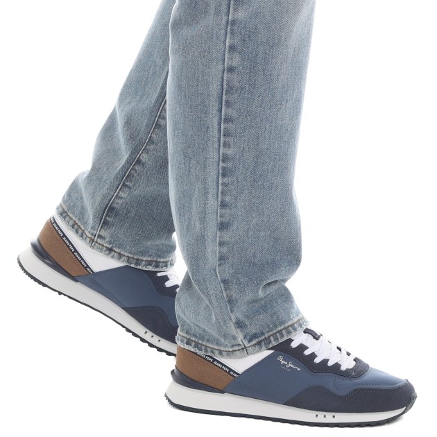 Мужские кроссовки PEPE JEANS LONDON SEAL M, Артикул PMS40001, темно-синий | 3917354. Ракурс 4