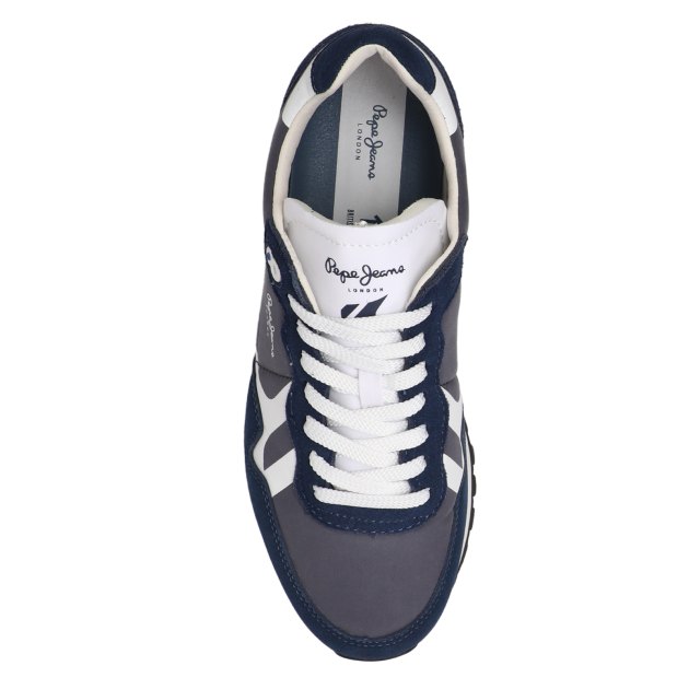 Мужские кроссовки PEPE JEANS BRIT-ON PRINT M, Артикул PMS40005, темно-синий | 3917357. Ракурс 2