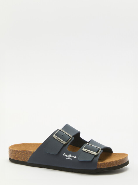 Мужские сланцы PEPE JEANS BIO M DOUBLE VELOUR, Артикул PMS80003, темно-синий | 3917368. Ракурс 3 Мужские сланцы PEPE JEANS BIO M DOUBLE VELOUR, Артикул PMS80003, темно-синий | 3917368. Ракурс 3