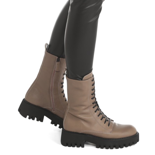 Женские полусапоги EASY BY LORIBLU, Артикул 4TL276, коричнево-бежевый | 3923430. Ракурс 4