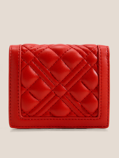 Женское портмоне LOVE MOSCHINO SLG QUILTED, Артикул JC5601PP, красный | 3924721. Ракурс 3