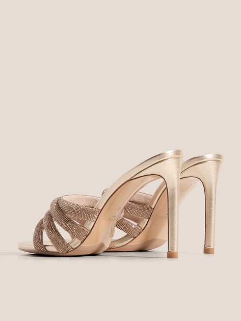 Мюли TENDANCE, Артикул RL708-6, золотой | 3925245. Ракурс 6 Мюли TENDANCE, Артикул RL708-6, золотой | 3925245. Ракурс 6