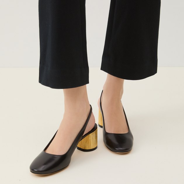 Женские туфли с открытой пяткой (слингбэк) CASADEI CLEO-EMILY, Артикул 1G603X050, черный | 3928964. Ракурс 4 Женские туфли с открытой пяткой (слингбэк) CASADEI CLEO-EMILY, Артикул 1G603X050, черный | 3928964. Ракурс 4
