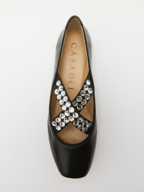 Балетки мэри-джейн CASADEI BALLERINE-AVENUE BALLET, Артикул 1A259X010, черный | 3929021. Ракурс 2