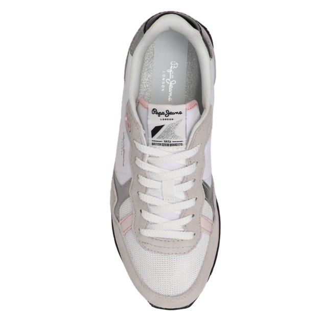 Женские кроссовки PEPE JEANS BRIT MIX W, Артикул PLS40012, белый | 3931622. Ракурс 2