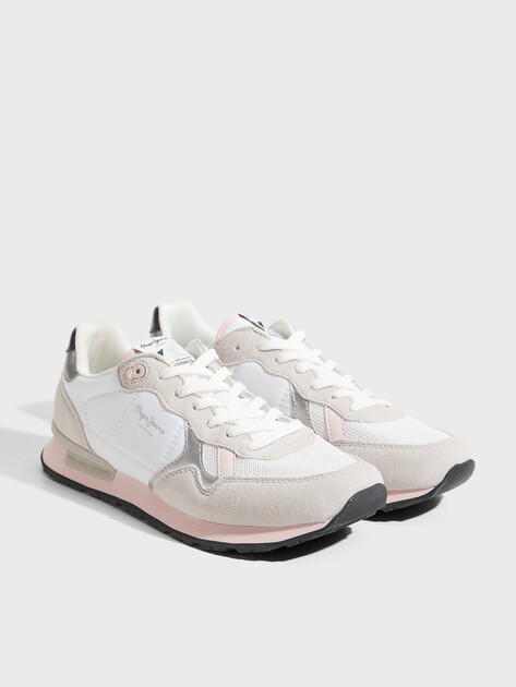 Женские кроссовки PEPE JEANS BRIT MIX W, Артикул PLS40012, белый | 3931622. Ракурс 3