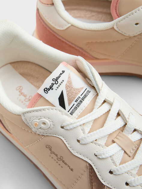 Женские кроссовки PEPE JEANS BRIT MIX W, Артикул PLS40012, бежевый | 3931647. Ракурс 4 Женские кроссовки PEPE JEANS BRIT MIX W, Артикул PLS40012, бежевый | 3931647. Ракурс 4