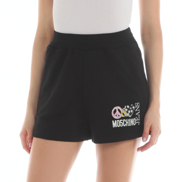 Женские шорты MO5CH1NO JEANS, Артикул 0331, черный | 3931983. Ракурс 3