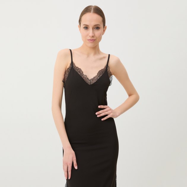 Женское платье MO5CH1NO JEANS WHITE BLACK.. AND MORE, Артикул 0411, черный | 3931999. Ракурс 2 Женское платье MO5CH1NO JEANS WHITE BLACK.. AND MORE, Артикул 0411, черный | 3931999. Ракурс 2