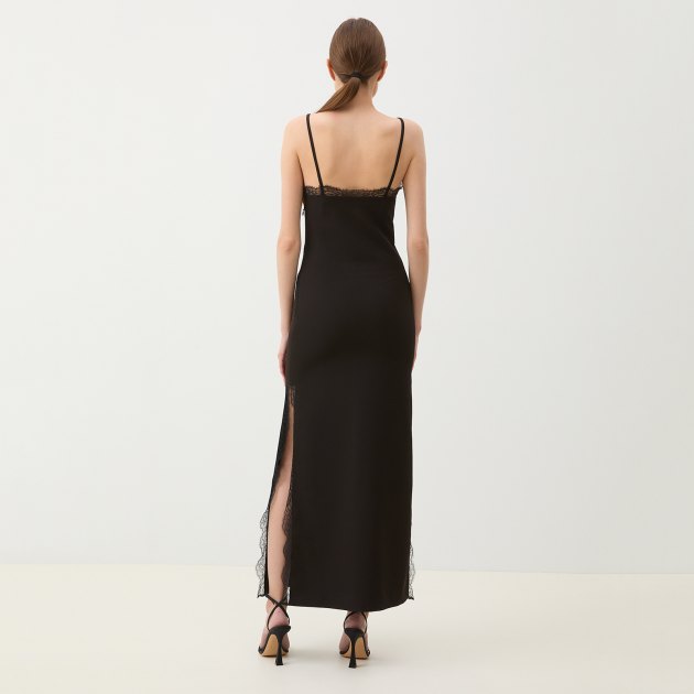 Женское платье MO5CH1NO JEANS WHITE BLACK.. AND MORE, Артикул 0411, черный | 3931999. Ракурс 4 Женское платье MO5CH1NO JEANS WHITE BLACK.. AND MORE, Артикул 0411, черный | 3931999. Ракурс 4