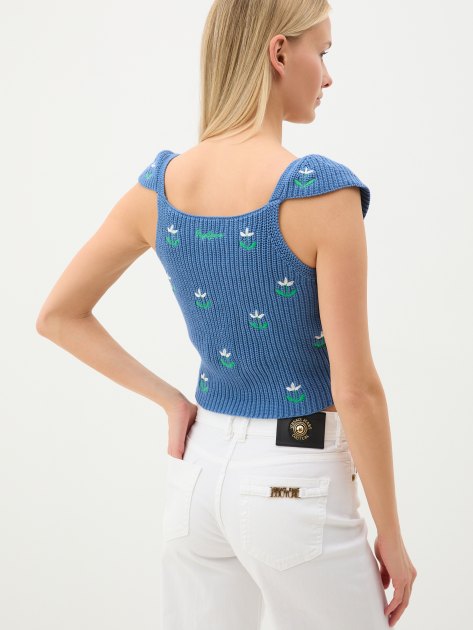 Топ PEPE JEANS GREER, Артикул PL702150, светло-синий | 3936855. Ракурс 4 Топ PEPE JEANS GREER, Артикул PL702150, светло-синий | 3936855. Ракурс 4
