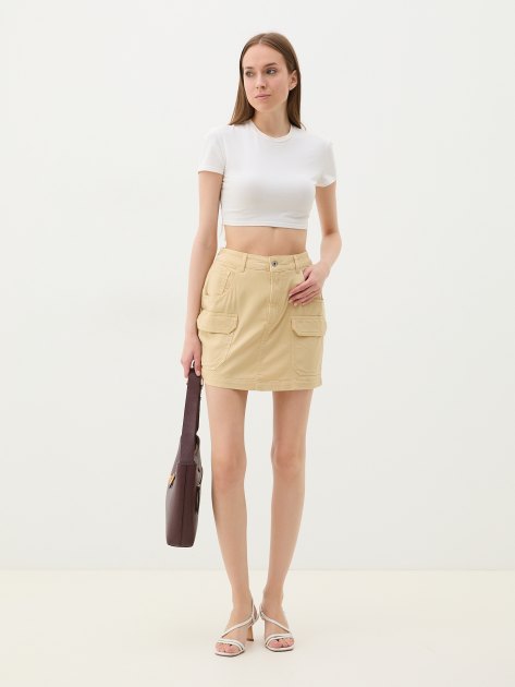 Юбка мини PEPE JEANS TARA, Артикул PL901102, бежевый | 3936863. Ракурс 2 Юбка мини PEPE JEANS TARA, Артикул PL901102, бежевый | 3936863. Ракурс 2