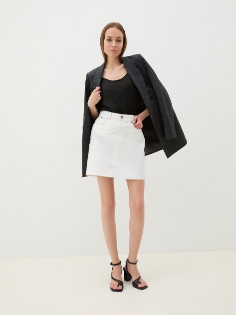 Юбка мини PEPE JEANS MINI SKIRT HW COATED, Артикул PL901118, белый | 3936866. Ракурс 5 Юбка мини PEPE JEANS MINI SKIRT HW COATED, Артикул PL901118, белый | 3936866. Ракурс 5