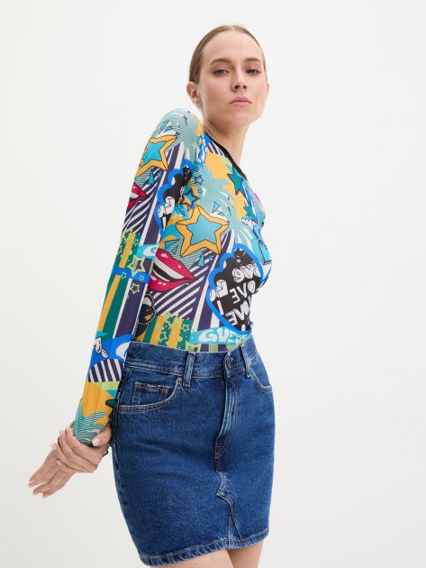 Женская юбка из денима PEPE JEANS MINI SKIRT MW, Артикул PL901123HT2, синий | 3936867. Ракурс 6 Женская юбка из денима PEPE JEANS MINI SKIRT MW, Артикул PL901123HT2, синий | 3936867. Ракурс 6
