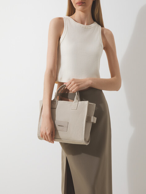 Женский тоут TENDANCE, Артикул A5500, бежево-серый | 3938448. Ракурс 2