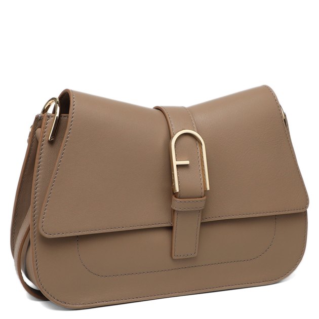Женская сумка  FURLA, Артикул FURLA FLOW M TOP HANDLE, пыльно-бежевый | 3939962. Ракурс 2