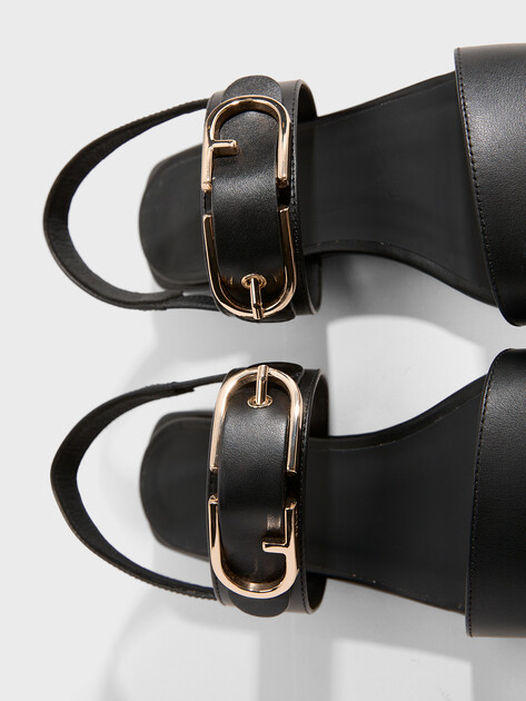 Женские сандалии FURLA FURLA FLOW SANDAL T.20, Артикул YH72FOW, черный | 3940027. Ракурс 4