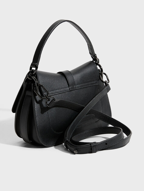 Женская сумка  FURLA, Артикул FURLA FLOW MINI TOP HANDLE, черный | 3940886. Ракурс 4
