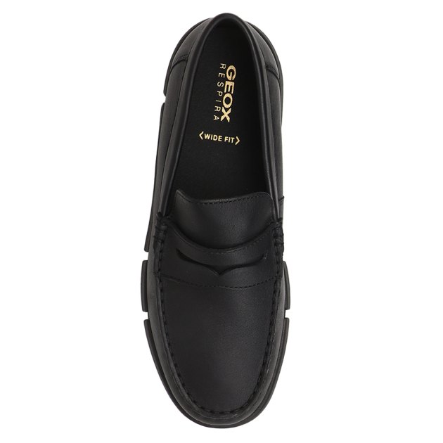 Мужские лоферы GEOX U ADACTER M WIDE, Артикул U35EQA, черный | 3946465. Ракурс 2