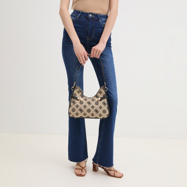 Женская сумка на плечо GUESS LORALEE HOBO, Артикул HWJG9226020, бежевый | 3951114. Ракурс 1 Женская сумка на плечо GUESS LORALEE HOBO, Артикул HWJG9226020, бежевый | 3951114. Ракурс 1