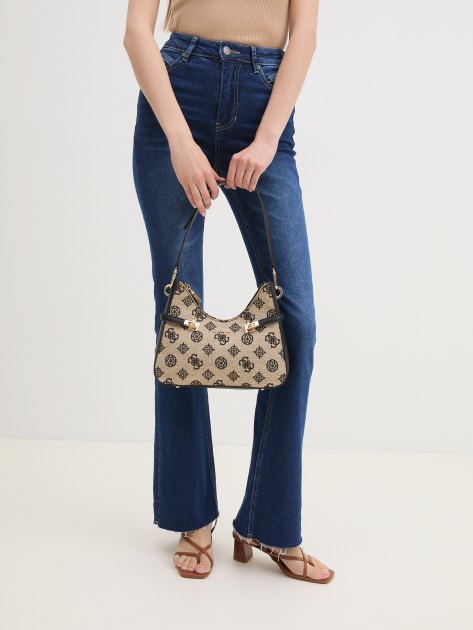 Женская сумка на плечо GUESS LORALEE HOBO, Артикул HWJG9226020, бежевый | 3951114. Ракурс 2 Женская сумка на плечо GUESS LORALEE HOBO, Артикул HWJG9226020, бежевый | 3951114. Ракурс 2