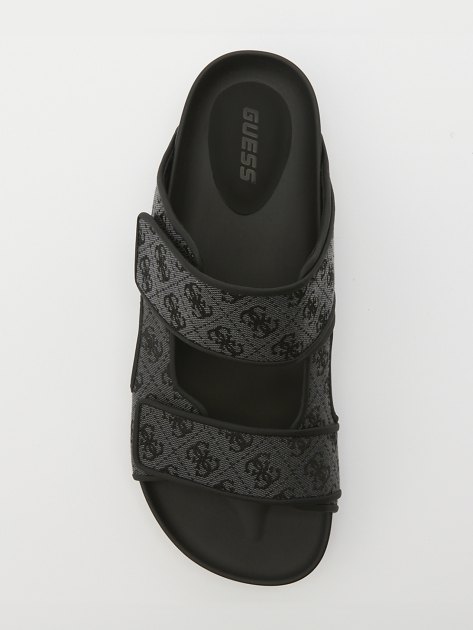 Мужские шлепанцы GUESS IGEA II JQD 4G, Артикул FMGIGJFAL03, антрацитовый | 3952533. Ракурс 2