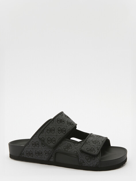 Мужские шлепанцы GUESS IGEA II JQD 4G, Артикул FMGIGJFAL03, антрацитовый | 3952533. Ракурс 3