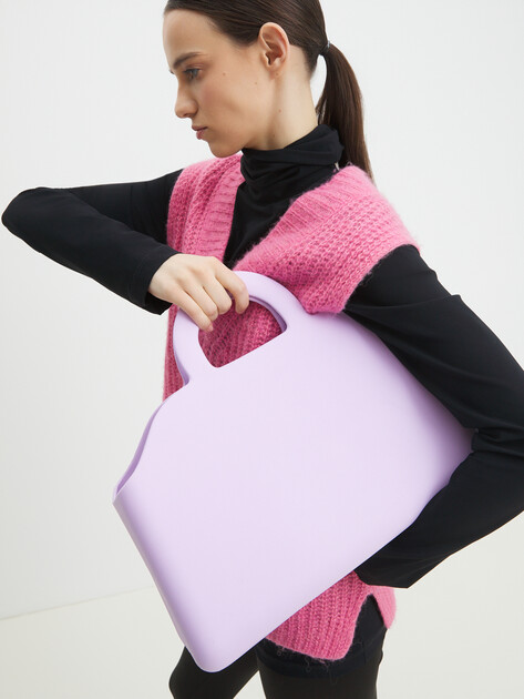 Пляжная сумка  TENDANCE, Артикул A-06, сиреневый | 3953517. Ракурс 2