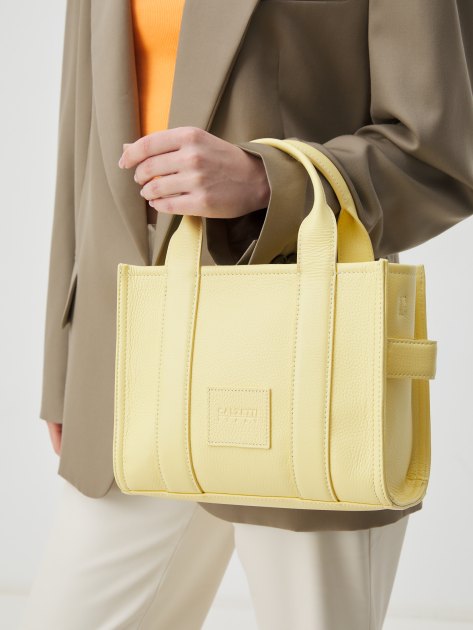Женский тоут CALZETTI, Артикул CLER MINI, желтый | 3954060. Ракурс 2