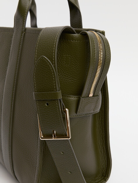 Женский тоут CALZETTI, Артикул CLER MAXI, темный хаки | 3954271. Ракурс 3