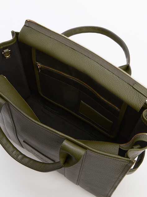Женский тоут CALZETTI, Артикул CLER MAXI, темный хаки | 3954271. Ракурс 5
