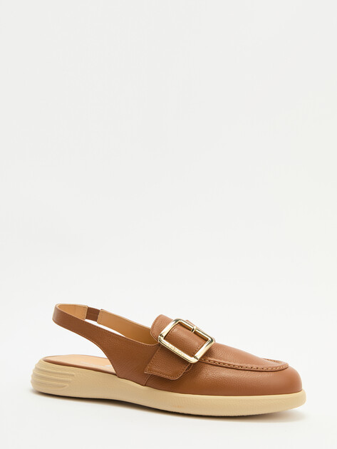 Женские лоферы с открытой пяткой (слинг-бэк) GIOVANNI FABIANI, Артикул S24511, коричневый | 3955026. Ракурс 3