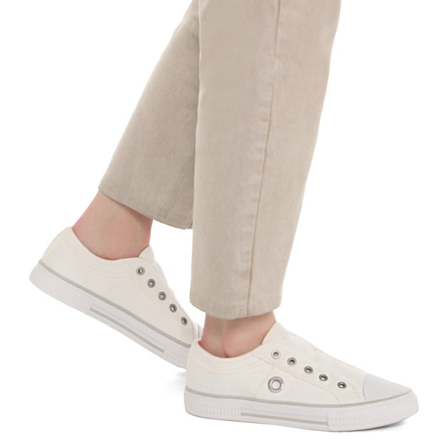 Женские кеды из денима S.OLIVER MOTANA, Артикул 5-5-24708-42, белый | 3958221. Ракурс 4