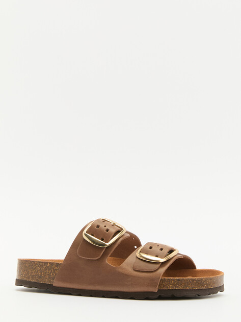 Женские шлепанцы BIO GREEN, Артикул PT10-20, серо-коричневый | 3960413. Ракурс 3