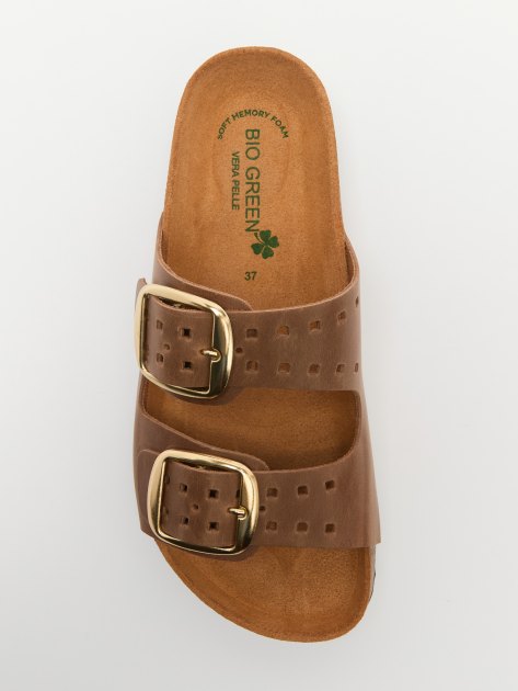 Женские шлепанцы BIO GREEN, Артикул PT10-20, серо-коричневый | 3960413. Ракурс 5