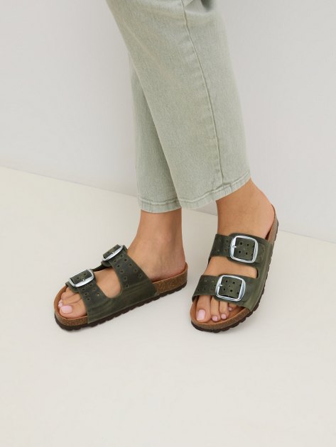 Женские шлепанцы BIO GREEN, Артикул PT10-20, зеленый | 3960418. Ракурс 2