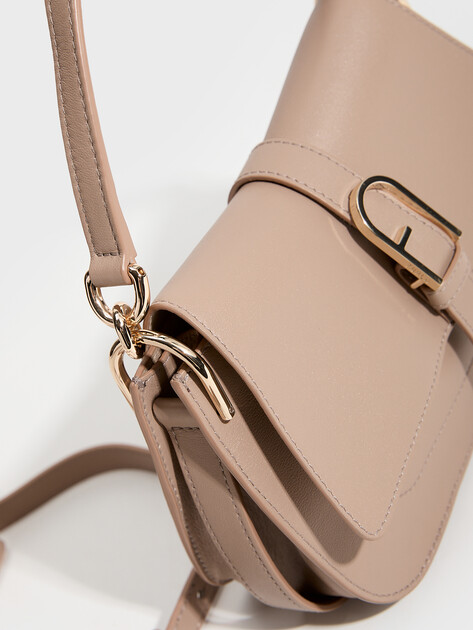 Женская сумка FURLA, Артикул FURLA FLOW MINI TOP HANDLE, пыльно-бежевый | 3962299. Ракурс 3 Женская сумка FURLA, Артикул FURLA FLOW MINI TOP HANDLE, пыльно-бежевый | 3962299. Ракурс 3