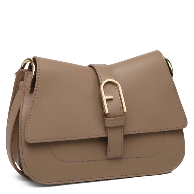 Женская сумка  FURLA, Артикул FURLA FLOW MINI TOP HANDLE, пыльно-бежевый | 3962299. Ракурс 2