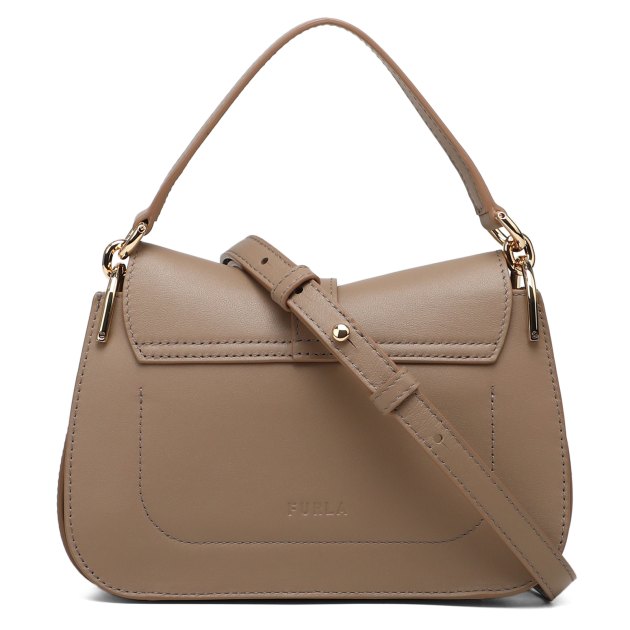 Женская сумка  FURLA, Артикул FURLA FLOW MINI TOP HANDLE, пыльно-бежевый | 3962299. Ракурс 3