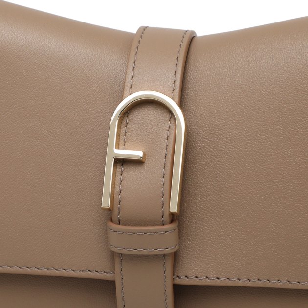 Женская сумка  FURLA, Артикул FURLA FLOW MINI TOP HANDLE, пыльно-бежевый | 3962299. Ракурс 4