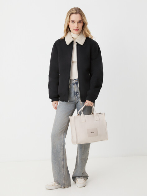 Женский тоут TENDANCE, Артикул A5501, серо-бежевый | 3965936. Ракурс 2