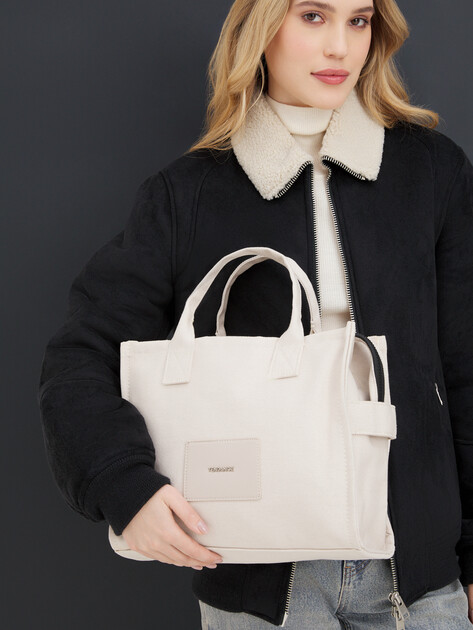 Женский тоут TENDANCE, Артикул A5501, серо-бежевый | 3965936. Ракурс 6