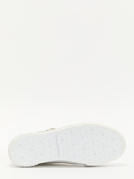 Женские кеды KARL LAGERFELD KAMPUS MAX Nft Patch Lo Lace, Артикул KL60424, белый | 3971951. Ракурс 4