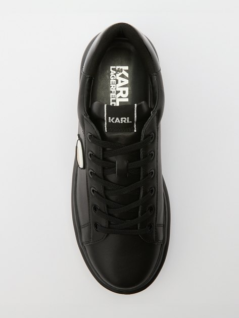 Мужские кеды KARL LAGERFELD KAPRI MENS Karl NFT Lo Lace, Артикул KL52530N, черный | 3972209. Ракурс 2