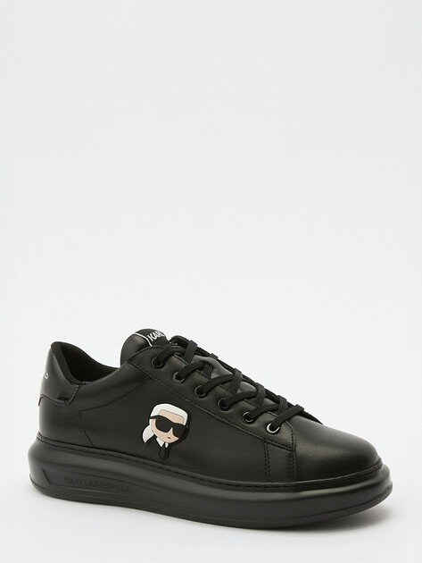 Мужские кеды KARL LAGERFELD KAPRI MENS Karl NFT Lo Lace, Артикул KL52530N, черный | 3972209. Ракурс 3