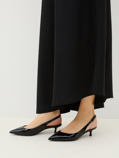 Женские туфли с открытой пяткой (слинг-бэк) TENDANCE, Артикул V1339-613, черный | 3974822. Ракурс 2 Женские туфли с открытой пяткой (слинг-бэк) TENDANCE, Артикул V1339-613, черный | 3974822. Ракурс 2