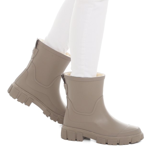 Женские резиновые ботинки TENDANCE, Артикул TP-8247-01, бежево-серый | 3976094. Ракурс 8