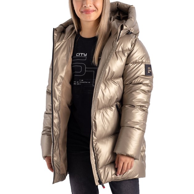Детский пуховик KAPIKA, Артикул KJGCK12-T1, бежевый | 3984508. Ракурс 3 Детский пуховик KAPIKA, Артикул KJGCK12-T1, бежевый | 3984508. Ракурс 3