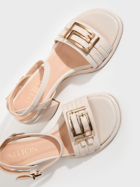 Женские босоножки KELTON CHARLOTTE, Артикул AJ4706, молочно-бежевый | 3988280. Ракурс 4