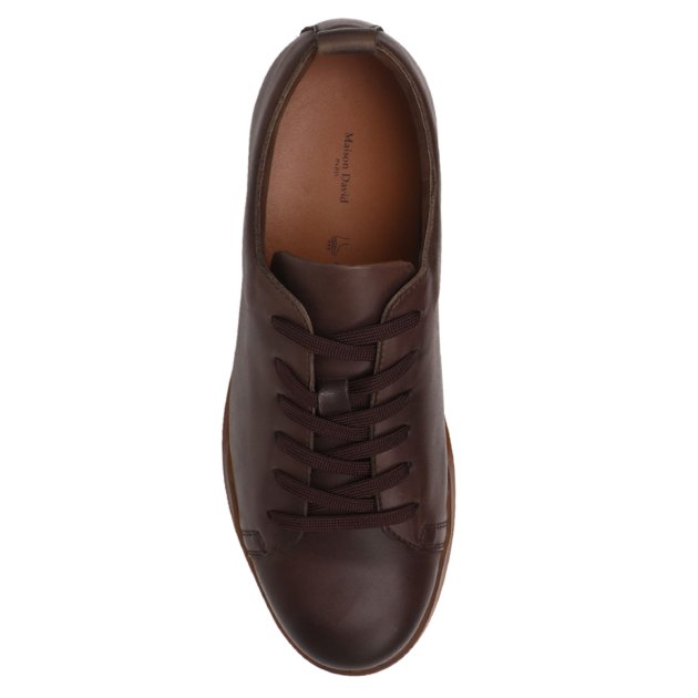 Мужские кеды MAISON DAVID, Артикул TM22938F-5, серо-коричневый | 3988950. Ракурс 2